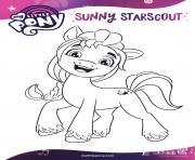 sunny starscout aime aventure mlp 5 dessin à colorier