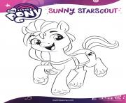 sunny starscout est une pony curieuse mlp 5 dessin à colorier