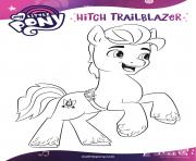 hitch trailblazer helping everypony mlp 5 dessin à colorier