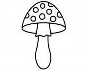 champignon volvaire gluante dessin à colorier