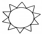 Coloriage soleil style amateur simple facile dessin