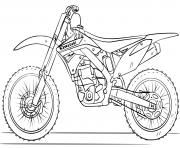 Coloriage motocross 15 dessin