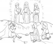 Coloriage jesus rencontre marie de magdala dessin