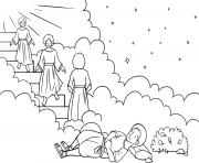 Jacob Ladder Dream Genesis 28_12 22_02 dessin à colorier