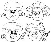 Coloriage automne vegetables dessin