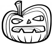 Coloriage 3 citrouilles pour Halloween dessin