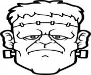 Realistic Frankenstein Head dessin à colorier