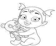 Coloriage vampirina bebe enfant petite fille dessin