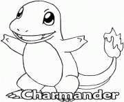 pokemon 004 Charmander dessin à colorier