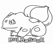 coloriez pokemon 001 bulbasaur dessin à colorier