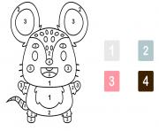 petite souris magique maternelle facile dessin à colorier