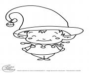 Coloriage titounis noel lutin imprimer dessin