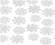 Coloriage flocon de neige simple dessin