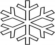 Coloriage flocon de neige hexagone etoile dessin