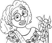Coloriage Isabela Madrigal Face dessin