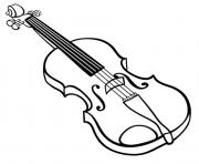 Coloriage violon dessin