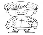 Coloriage Player 218 Cho Sang Woo dessin