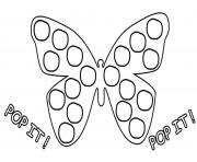 pop it papillon dessin à colorier
