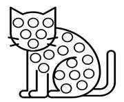 pop it chat cat dessin à colorier