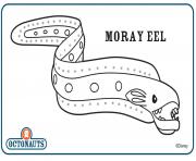 Moray Eel octonaute creature dessin à colorier