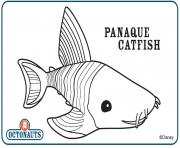 panaque catfish octonaute creature dessin à colorier