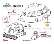 Coloriage shellington studies fossils octonauts dessin