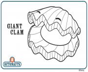 giant clam octonaute creature dessin à colorier