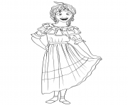 Coloriage Encanto Happy Mirabel Madrigal dessin