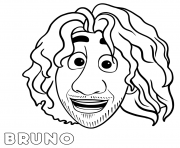 Encanto Bruno Face dessin à colorier
