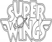 Super Wings Logo dessin à colorier