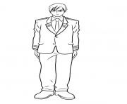 Coloriage Kirishima Standing dessin