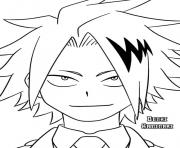 Coloriage Adorable Kirishima my hero academia dessin