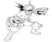 Cool Bakugo my hero academia dessin à colorier