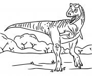 jurassic world la colo du cretace carnotaurus dessin à colorier