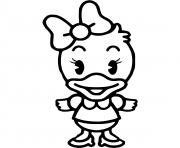daisy duck bebe disney dessin à colorier