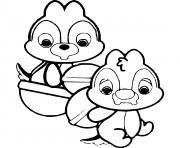 Coloriage dumbo bebe kawaii dessin