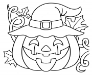 citrouille maternelle halloween pour petit dessin à colorier