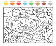 citrouille magique pour feter halloween dessin à colorier