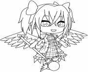 Anime Angel Girl Sorceress dessin à colorier