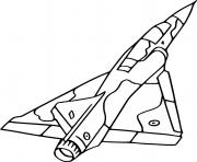 avion de chasse dessin à colorier