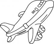 Coloriage avion air france facile a380 boeing maternelle dessin