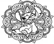 Coloriage stitch hawaii fiesta dessin