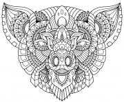 cochon mandala zentangle dessin à colorier