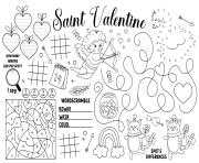 Coloriage couple amoureux main dans la main fevrier dessin