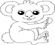 koala mignon maternelle dessin à colorier