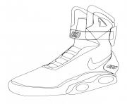 Coloriage basket nike airmax sport dessin