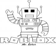 Roblox Mr Robot dessin à colorier