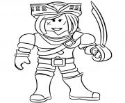 Coloriage Roblox character men dessin