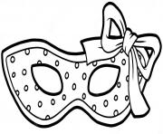 masque pois carnaval noeud maternelle dessin à colorier