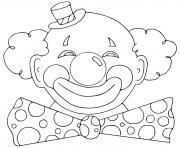 clown de carnaval dessin à colorier